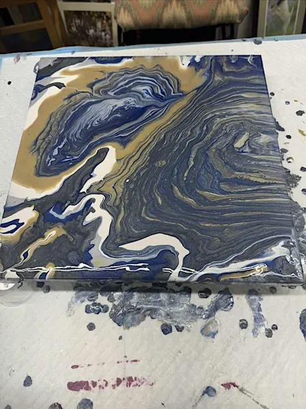 Pour painting