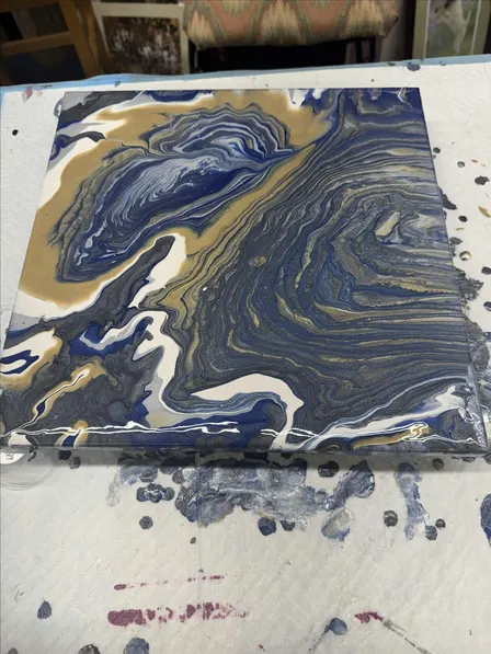 Pour painting