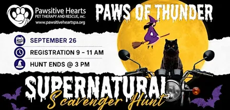 Paws of Thunder Motorcycle Ride and Supernatural Scavenger Hunt