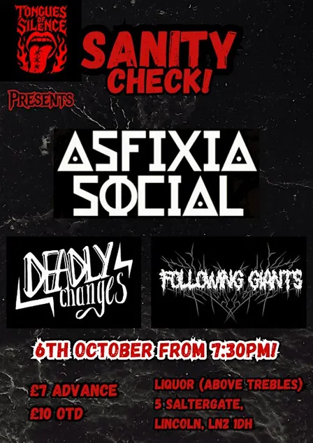 Sanity Check: Asfixia Social ft Deadly Changes and Following Giants!