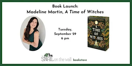 Book Launch: Madeline Martin, A Time of Witches