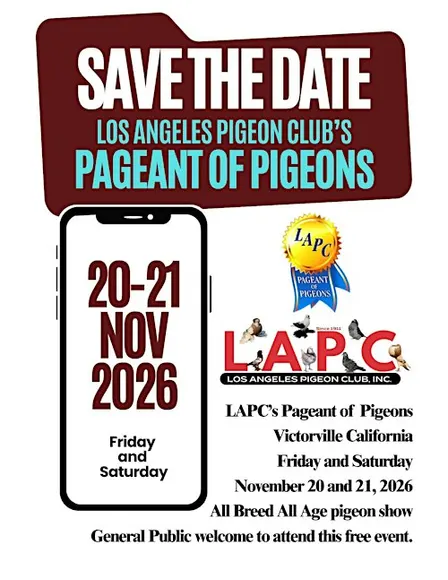 Pageant of Pigeons presented by the Los Angeles Pigeon Club