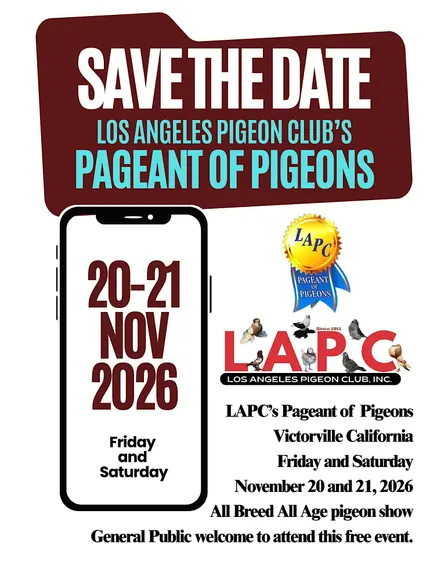 Pageant of Pigeons presented by the Los Angeles Pigeon Club