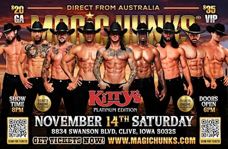 MAGIC HUNKS AUSTRALIAN TAKE OVER IN (CLIVE,IA)