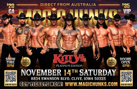 MAGIC HUNKS AUSTRALIAN TAKE OVER IN (CLIVE,IA)