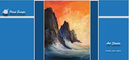 Paint Night/Workshop-  Waves Crushing