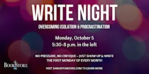 Write Night: Overcoming Isolation & Procrastination, Together