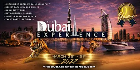 The Dubai Experience 2027: 9 Years of Vibes, Luxury & Legendary Nights