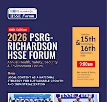 2026 PSRG-RICHARDSON HSSE FORUM (18TH EDITION)