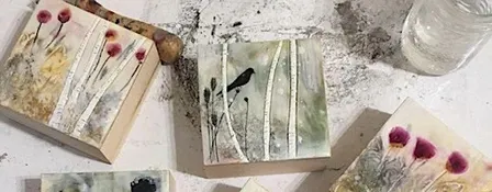 An introduction to Encaustic Painting: The Art of Botanical Layering