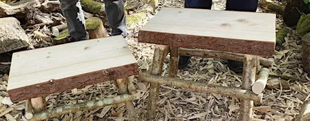 Hand Craft A Rustic Stick Frame Stool or Small Table