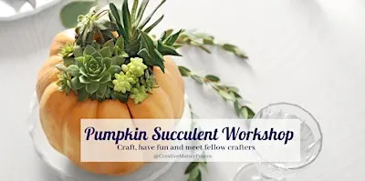 Pumpkin Succulent Craft at the Mixer in San Diego