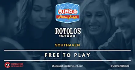 Weekly SINGO Music Bingo Nights at Rotolo's Craft Crust - Southaven