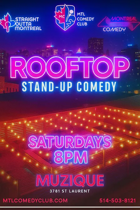 ROOFTOP STAND-UP COMEDY SHOW | SATURDAY SEPTEMBER 26TH, 2026
