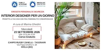 INTERIOR DESIGNER PER UN GIORNO
