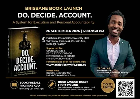 DO. DECIDE. ACCOUNT. - Brisbane Book Launch with TJ Callas