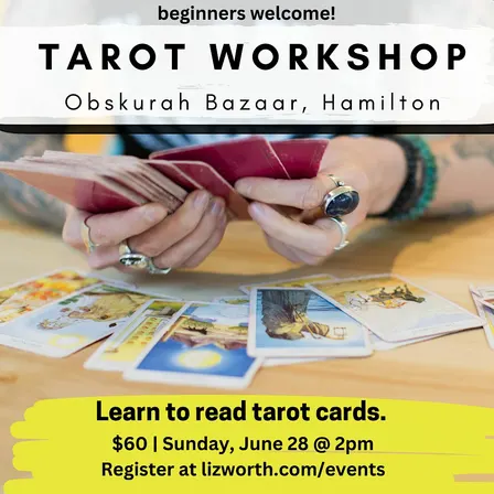 Hamilton Tarot Workshop: Learn to Read Tarot at Obskurah Occult Shop!