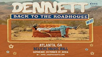 Iris Presents: DENNETT @ Believe Music Hall | Sat, Oct 17th!