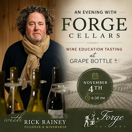 An Evening with Forge Cellars (November 4th, 6:30PM)