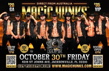 MAGIC HUNKS AUSTRALIAN TAKEOVER JACKSONVILLE,FL!!!
