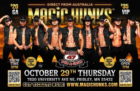 MAGIC HUNKS AUSTRALIA TAKEOVER FRIDLEY, MN!!