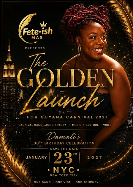 The Golden Launch: Fete-ish Mas Meets NYC