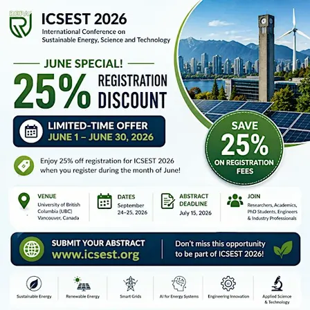 ICSEST-2026: International Conference on Sustainable Energy & Smart Technol