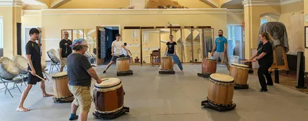 Intro to Taiko: The Art of Traditional Japanese Drumming (song: Kenka beg.)