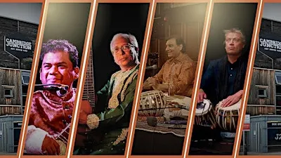 Cambridge Ragas: Resonance of Sitar, Slide Guitar, and Tabla