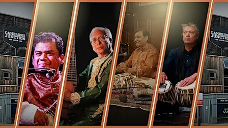 Cambridge Ragas: Resonance of Sitar, Slide Guitar, and Tabla