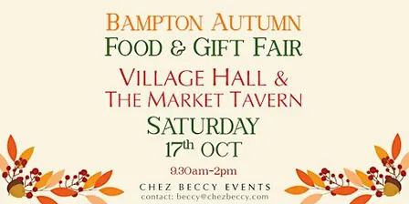 Bampton Autumn Food & Gift Fair 2026| Food, Gifts & Artisan Makers