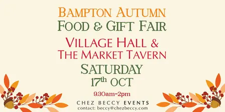 Bampton Autumn Food & Gift Fair 2026| Food, Gifts & Artisan Makers