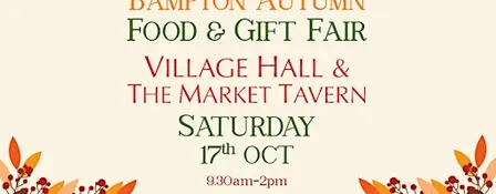 Bampton Autumn Food & Gift Fair 2026| Food, Gifts & Artisan Makers