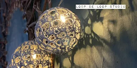 Crochet Globe Fairy Lights @Yarn Etc