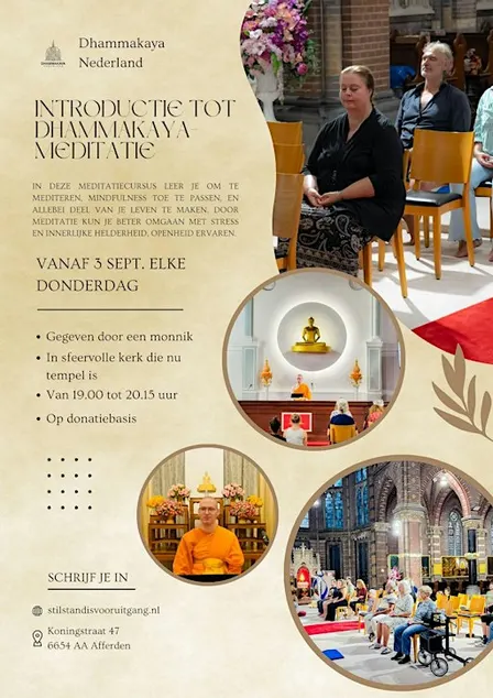 Cursus introductie tot Dhammakaya-meditatie in september 2026