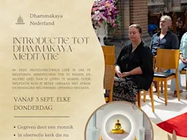 Cursus introductie tot Dhammakaya-meditatie in september 2026