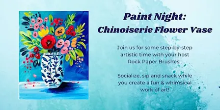 Paint & Sip - Chinoiserie Flower Vase
