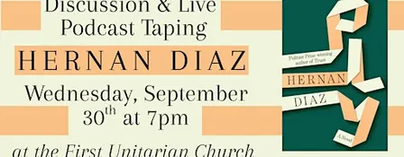 Hernan Diaz celebrates Ply on September 30th at 7pm