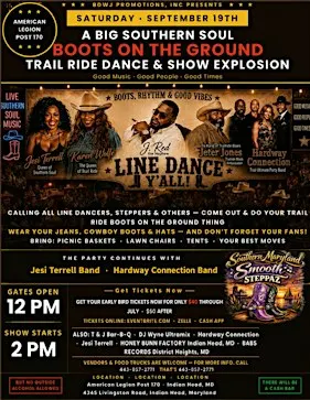 A BIG SOUTHERN SOUL BOOTS ON THE GROUND TRAIL RIDE DANCE & SHOW