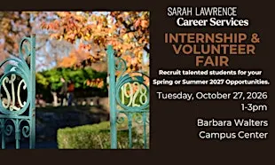 Sarah Lawrence College's Fall Internship & Volunteer Fair