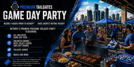Premium Tailgate Party: Detroit Lions vs. Minnesota Vikings