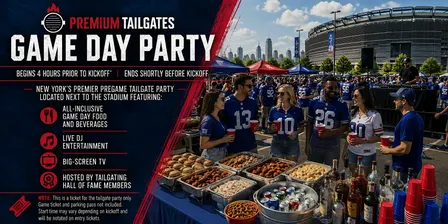 New York Giants vs. San Francisco 49ers Tailgate