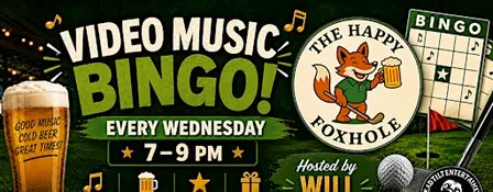 Video Music Bingo at The Happy Foxhole