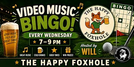 Video Music Bingo at The Happy Foxhole