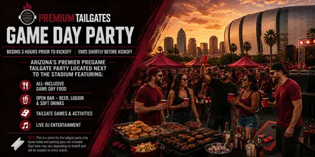 Premium Tailgate Party: Arizona Cardinals vs. New York Jets