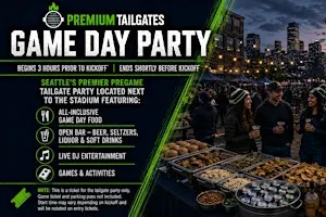 Premium Tailgate Party: Seattle Seahawks vs. Chicago Bears