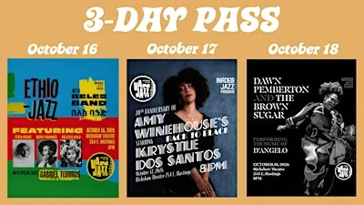 Infidels Jazz 3-Day Pass: October 16th, 17th, 18th