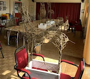 Willow weaving reindeer sculpture workshop (18 December)