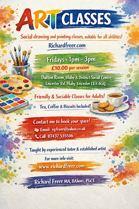 Social drawing and painting classes