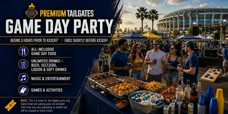 Premium Tailgate Party: Los Angeles Rams vs. Buffalo Bills